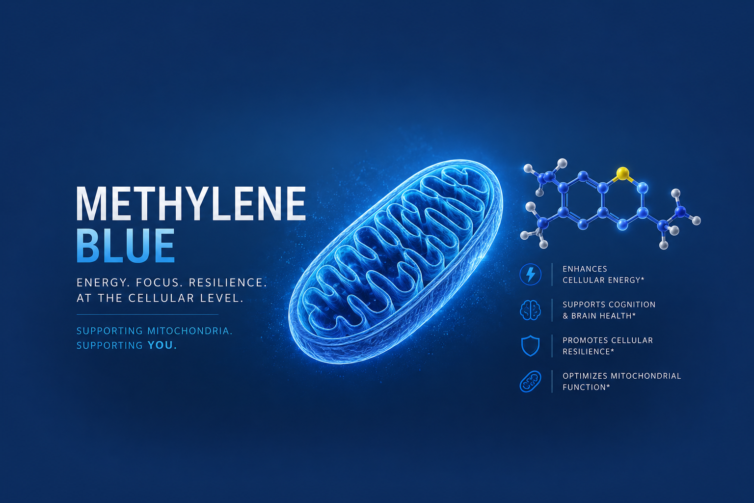 Methylene Blue: The Mitochondrial Catalyst Supporting Energy, Cognition, and Cellular Resilience
