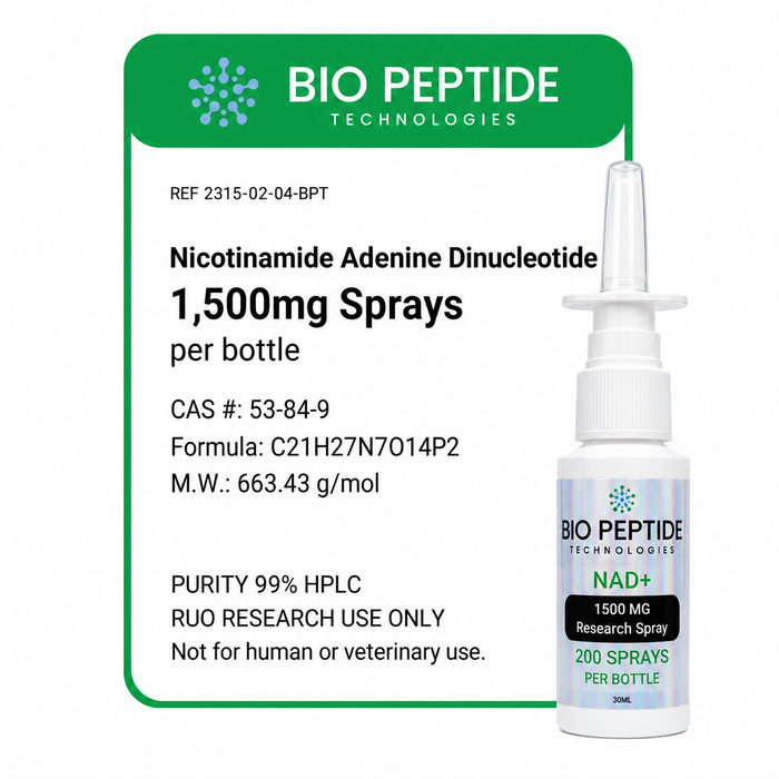 NAD+ 1,500mg LIQUID SPRAY