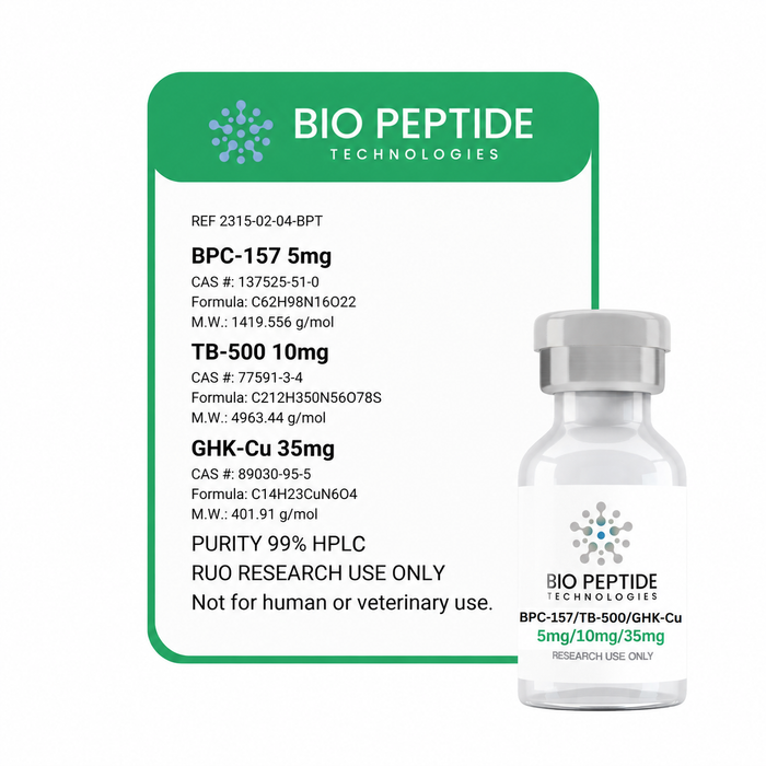 GLOW - BPC 157 (5mg) - TB 500 (10mg) - GHK-Cu (35mg)